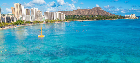 Waikiki and Diamondhead, Hawaii