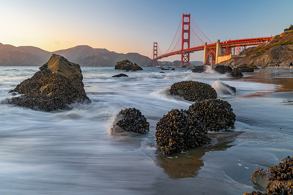 Golden Gate Bridge from Baker Beach.