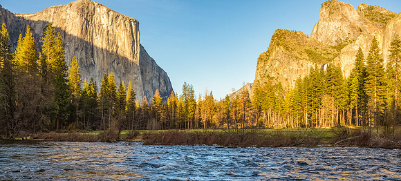 Yosemite Valley View at Sunset