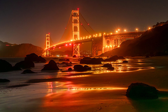 Golden Gate Bridge Night