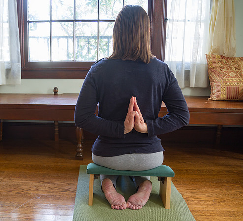 Young woman doing yoga