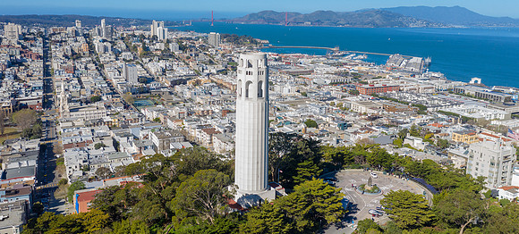 Coit Tower and North Beach , San Francisco