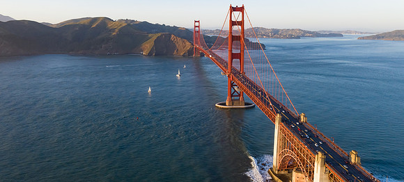 Golden Gate Bridge Aerial View