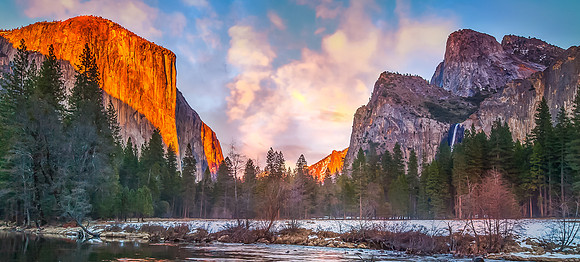 Yosemite Valley View Sunset